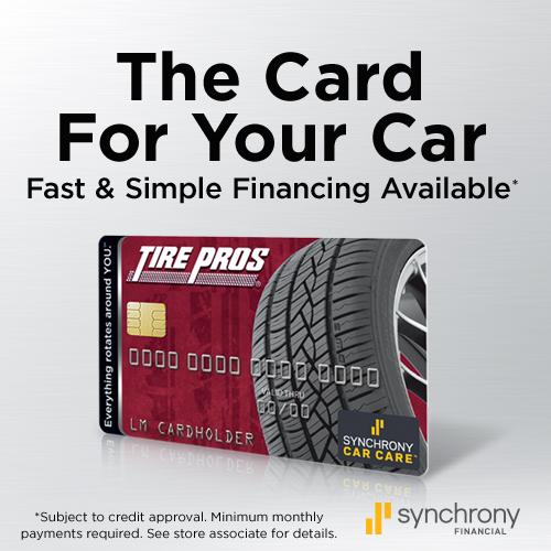 Tire Pros Financing available at Tire City Tire Pros!